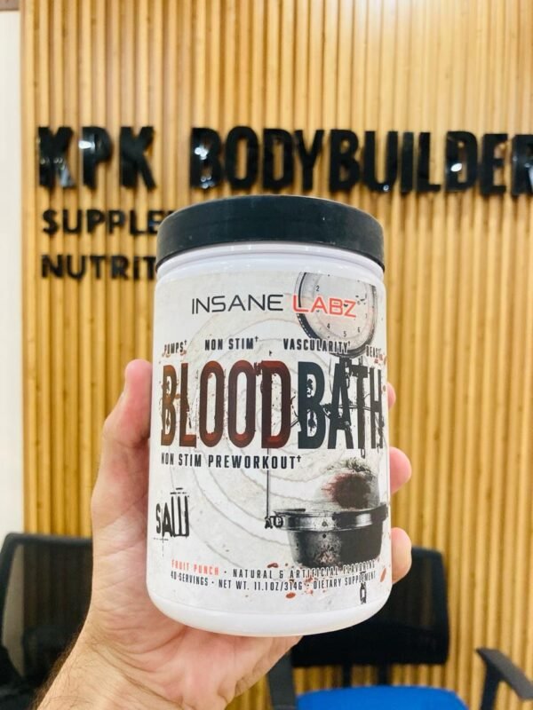 Insane Labz BloodBath SAW Non-Stim Pre Workout Fruit Punch 314g