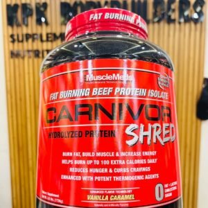 MuscleMeds Carnivor Shred Fat Burning Beef Protein Isolate Vanilla Caramel 3.8lbs