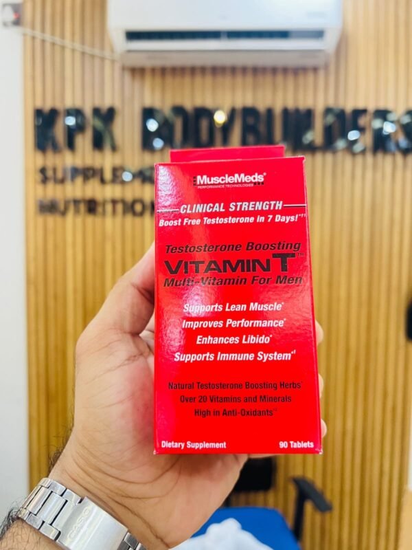 MuscleMeds Vitamin T Testosterone Boosting Multi-Vitamin For Men 90 Tablets