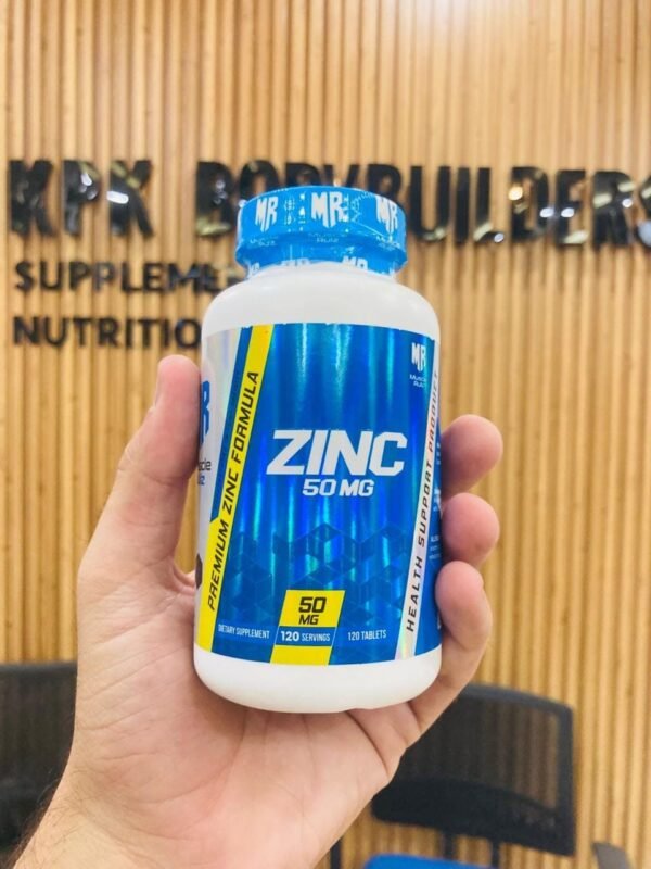 Muscle Rulz Zinc 50mg Health Support Premium Formula 120 Tablets