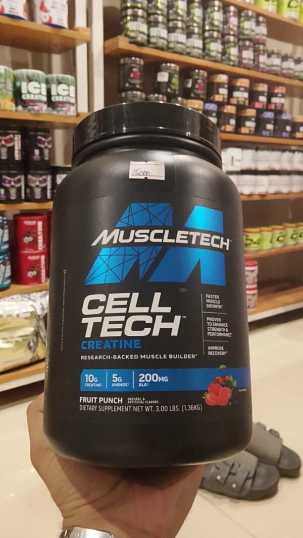 MuscleTech Cell Tech Creatine Research-Backed Muscle Builder Fruit Punch 3lbs