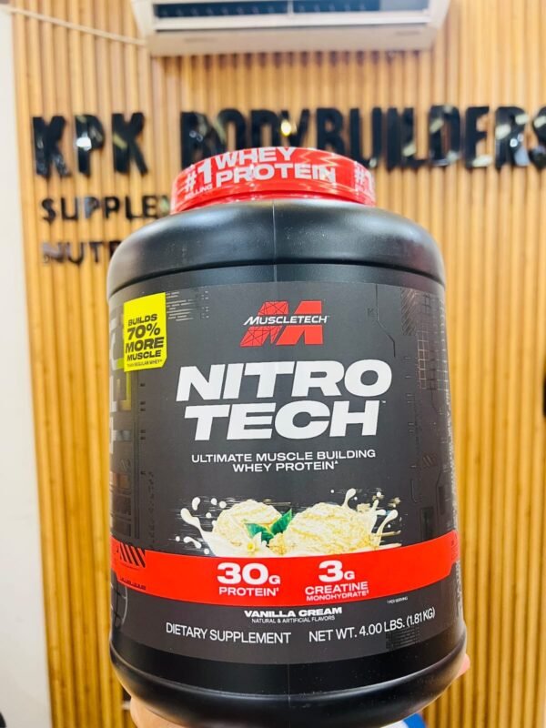 MuscleTech Nitro-Tech Whey Protein Vanilla Cream 4lb