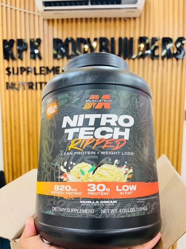 MuscleTech Nitro-Tech Ripped Vanilla Cream 4lb