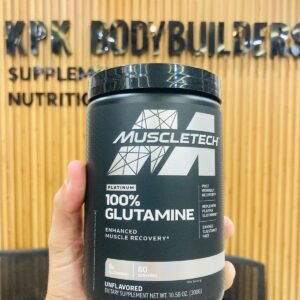MuscleTech Platinum 100% Glutamine Enhanced Muscle Recovery Unflavored 300g 60 Servings