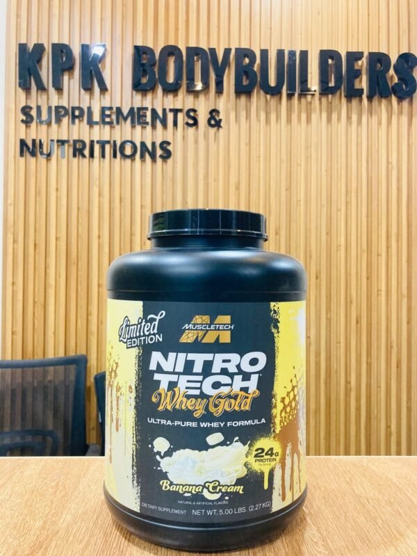 MuscleTech Nitro-Tech Whey Gold Banana Cream 5lb Limited Edition