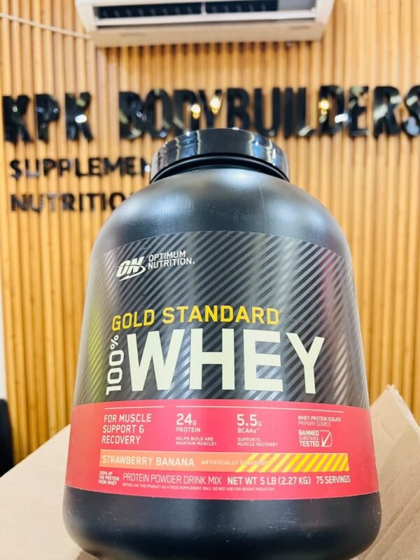 Optimum Nutrition Gold Standard 100% Whey Strawberry Banana 5lb