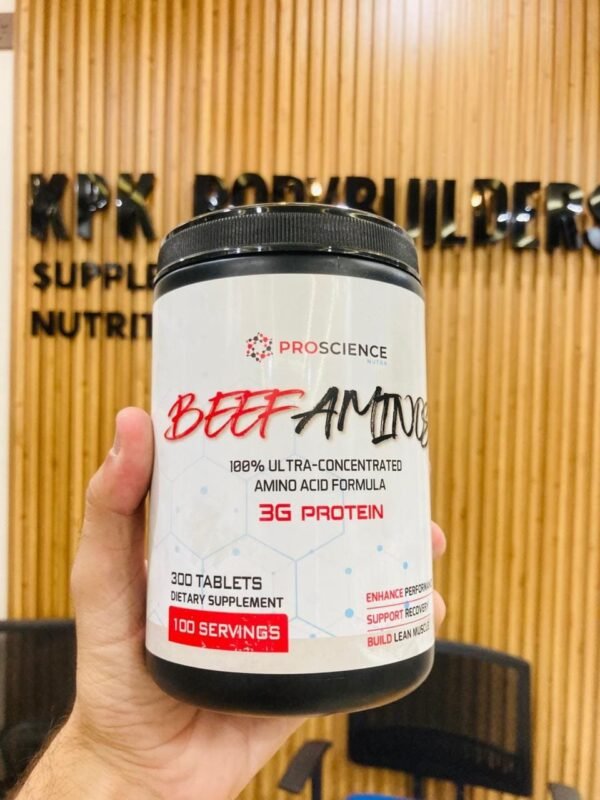 ProScience Nutra Beef Aminos 100% Ultra-Concentrated Amino Acid Formula 3g Protein 300 Tablets