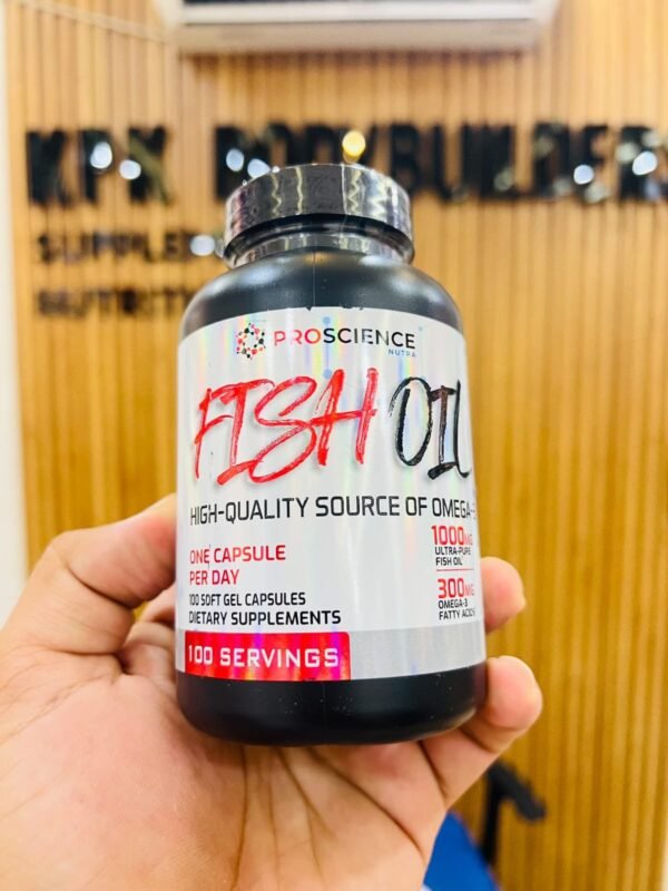 ProScience Nutra Fish Oil 1000mg Omega-3 100 Softgel Capsules