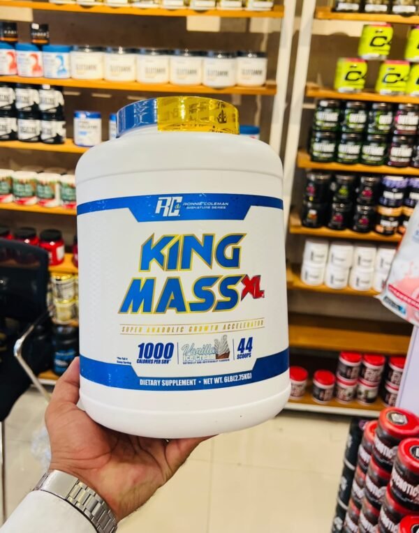 Ronnie Coleman Signature Series King Mass XL Super Anabolic Growth Accelerator Vanilla Ice Cream 6lbs